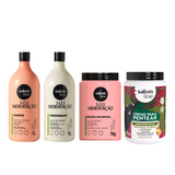 Kit completo s.o.s hidratacion mega litro x 4 - SALON LINE