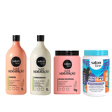 Kit completo s.o.s hidratacion mega litro x 4 - SALON LINE