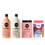 Kit completo s.o.s hidratacion mega litro x 4 - SALON LINE