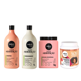 Kit completo s.o.s hidratacion mega litro x 4 - SALON LINE