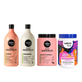 Kit completo s.o.s hidratacion mega litro x 4 - SALON LINE