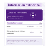 Biotina 10.000mcg x 100 tabletas